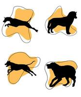 Vector Dog Silhouettes