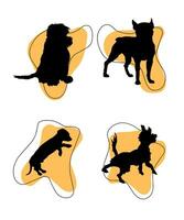 Vector Dog Silhouettes