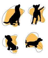 Vector Dog Silhouettes