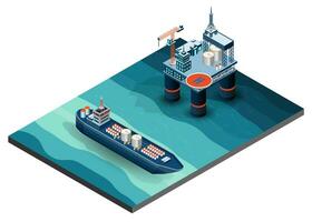 moderno global logístico Servicio concepto con exportar, importar, almacén negocio, transporte. vector ilustración eps 10