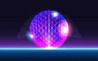 Concept of Future digital technology metaverse, colorful background. Vector illustration eps10