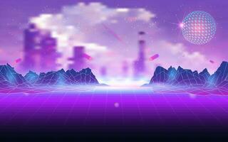 Concept of Future digital technology metaverse, colorful background. Vector illustration eps10