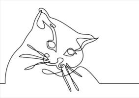 vector de un gato cara diseño