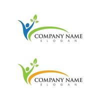 Human character logo sign vector