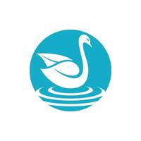 Swan icon Template vector