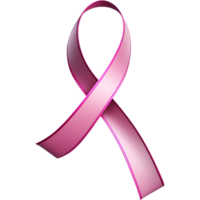 ai gegenereerd borst kanker bewustzijn met roze lintje. ai generatief png