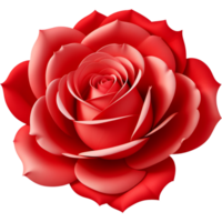 AI generated Red roses for wedding card invitation. AI Generative png
