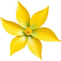 ai generato bellissimo giallo fiore. ai generativo png