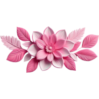 AI generated Beautiful Pink floral decoration. AI Generative png