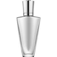 AI generated Silver perfume bottle. AI Generative png