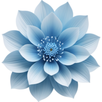 ai gegenereerd realistisch mooi zacht blauw bloem. ai generatief png