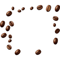 AI generated Realistic coffee beans. AI Generative png