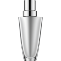 AI generated Silver perfume bottle. AI Generative png