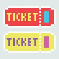 two tickets with the word ticket on them vector