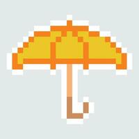 pixel umbrella vector illustration