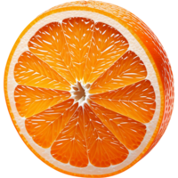 AI generated Realistic orange slice. AI Generative png