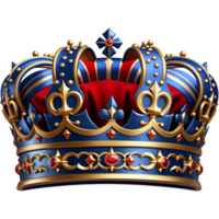 AI generated Realistic king crown. AI Generative png