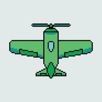 pixel art airplane vector illustration
