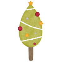 Oval Christmas Tree Illustration png