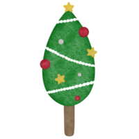 Oval Christmas Tree Illustration png