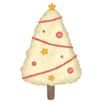 White Triangle Christmas Tree Illustration png