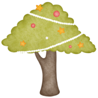 groß Weihnachten Baum Illustration png