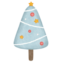 blu triangolo Natale albero illustrazione png