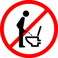 No Peeing Sign Transparent Background png