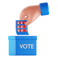 voter scrutin 3d icône png