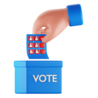 voto votação 3d ícone png