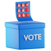 votazione scrutinio 3d icona png