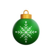 3d illustration de une Noël Balle icône png