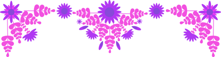 violet fleur ornement png