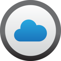 moderno simples nuvem ícone png