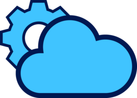modern simple cloud icon png