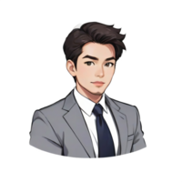 AI generated Business Man Character Profile png