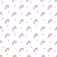 Seamless christmas pattern. New year background. Doodle illustration with christmas icons vector