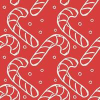 Seamless christmas pattern. New year background. Doodle illustration with christmas icons vector