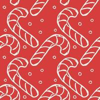 Seamless christmas pattern. New year background. Doodle illustration with christmas icons vector