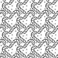 Seamless christmas pattern. New year background. Doodle illustration with christmas icons vector