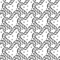 Seamless christmas pattern. New year background. Doodle illustration with christmas icons vector