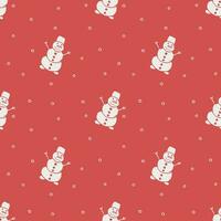 Seamless christmas pattern. New year background. Doodle illustration with christmas icons vector