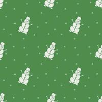 Seamless christmas pattern. New year background. Doodle illustration with christmas icons vector