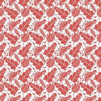Seamless christmas pattern. New year background. Doodle illustration with christmas icons vector