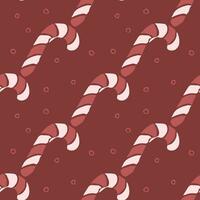 Seamless christmas pattern. New year background. Doodle illustration with christmas icons vector