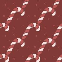 Seamless christmas pattern. New year background. Doodle illustration with christmas icons vector