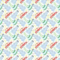 Seamless christmas pattern. New year background. Doodle illustration with christmas icons vector