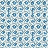 Seamless christmas pattern. New year background. Doodle illustration with christmas icons vector