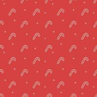 Seamless christmas pattern. New year background. Doodle illustration with christmas icons vector