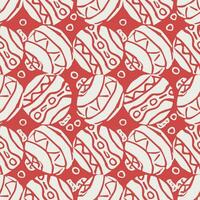 Seamless christmas pattern. New year background. Doodle illustration with christmas icons vector